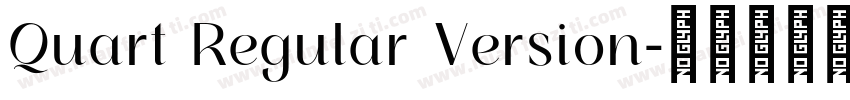 Quart Regular Version字体转换